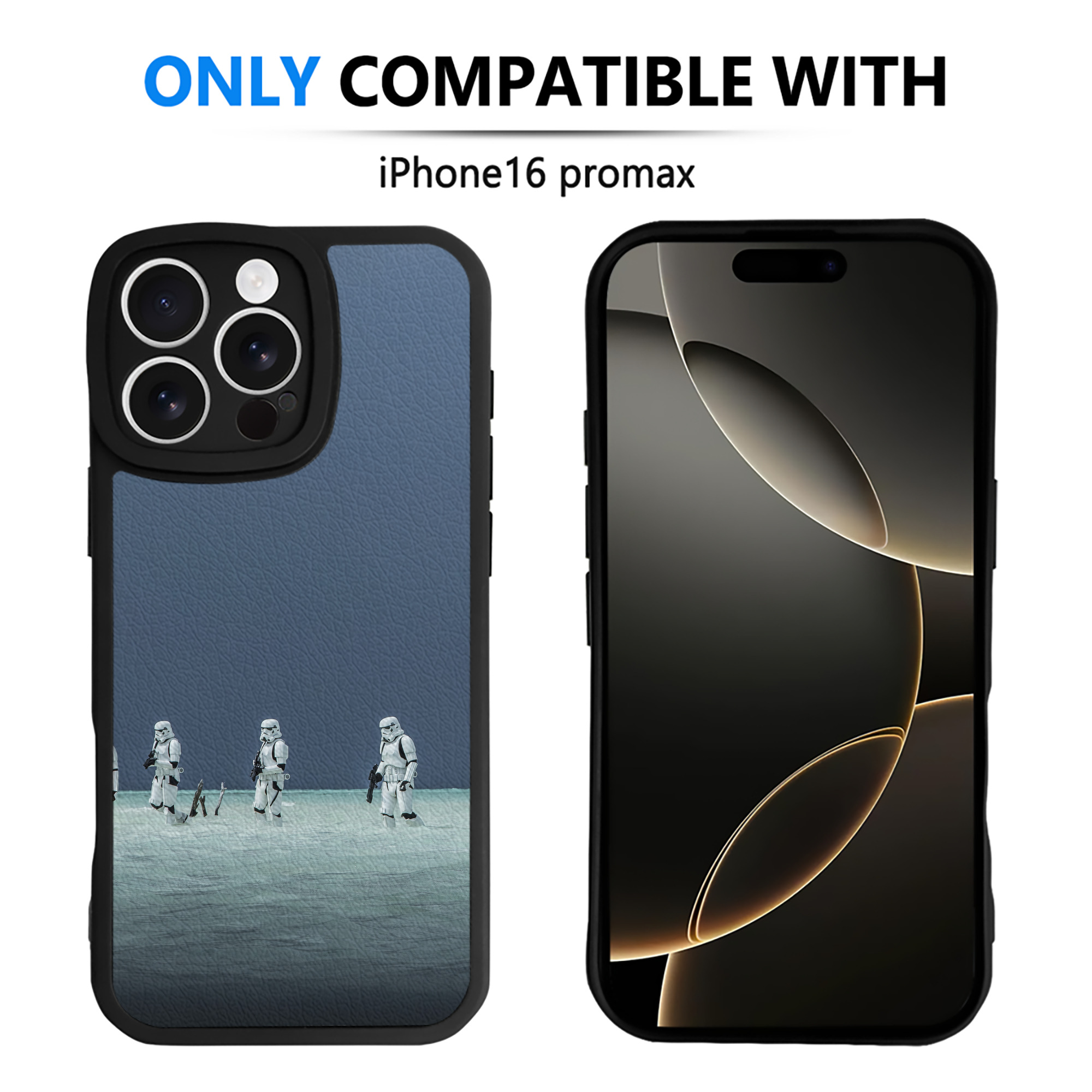 （画像用） スター・ウォーズ Star Wars 【iPhone 16シリーズ対応】シリコンスマホケース（レザー調） 材質：シリコン